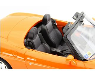 Fiat Barchetta 1995 Arancio Laudoracing 1:18 Resinemodell (Türen, Motorhaube... nicht zu öffnen!)
